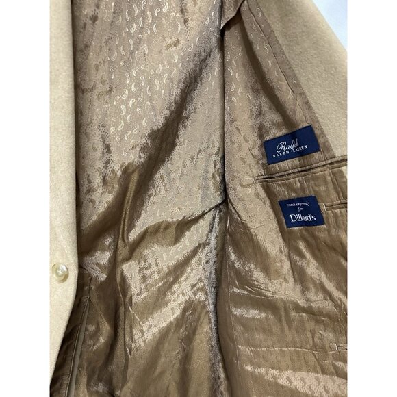 Lauren Ralph Lauren Camel Hair Blazer Mens 52R Brown Tan Suit Jacket Sport Coat - Picture 4 of 6